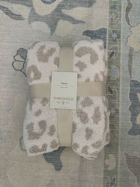 Threshold Leopard Print Blanket
